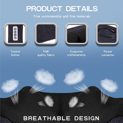 Mothers Day Gifts for Mom Wife Women, Shiatsu Back Shoulder and Neck Massager with Heat, Electric Deep Tissue 4D Kneading Massage, Best Gifts for Men Dad Husband, Fathers Day, Christmas